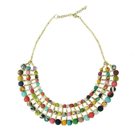 Kantha Bead Necklace