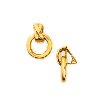 Beekman Door Knocker Clip Earrings