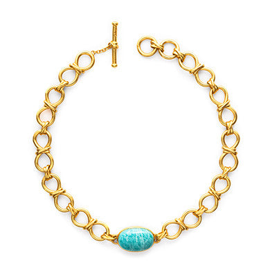 Beekman Necklace with Amazonite