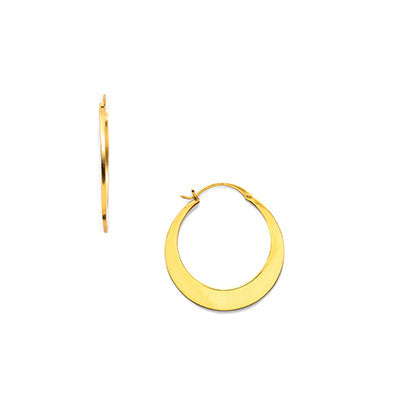 Luna Hoop Medium Gold Full Length HiRes