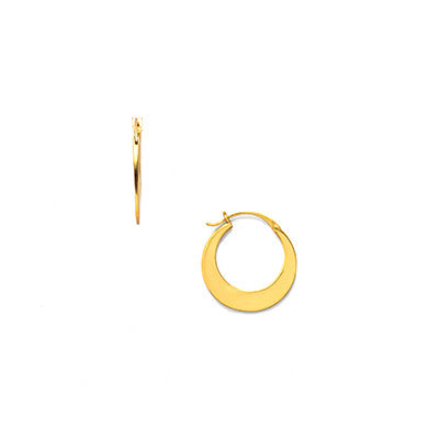 Luna Hoop Small Gold Full Length HiRes