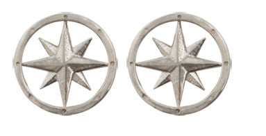 Compass Rose Earring Studs